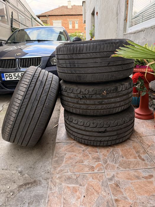 Продавам комплект алуминиеви джанти Rondell 17” с летни гуми Continental