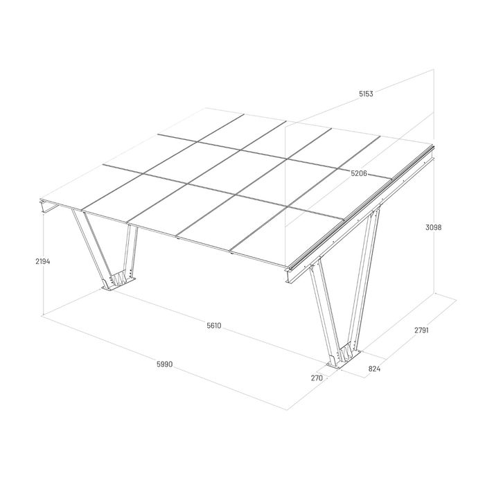 Carport Auto Metalic