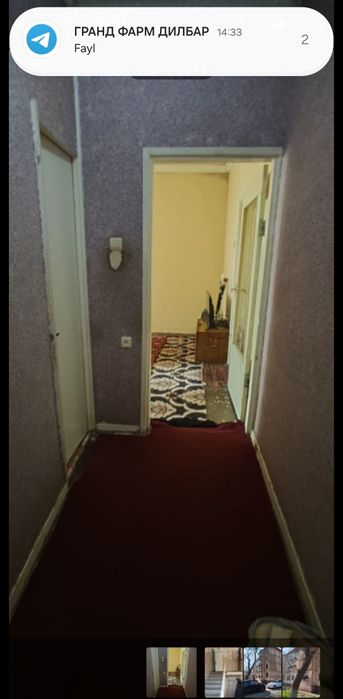 Учтепа тумани 13 квартилда 2 хонали квартира сотилади Хоналари смешини