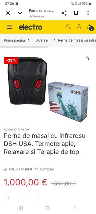 Perna masaj inflarosu DSH+