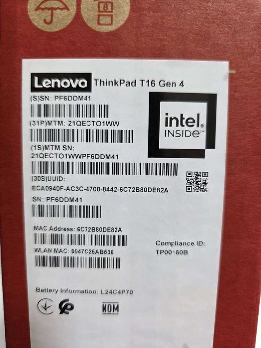 Lenovo ThinkPad T16 Gen 4 - NOU - KLI.ro