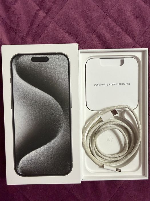 Iphone 15 pro white titanium 256GB