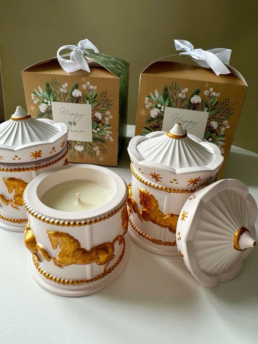 Gipsdan yasalgan dekorlar va aroma shamlar