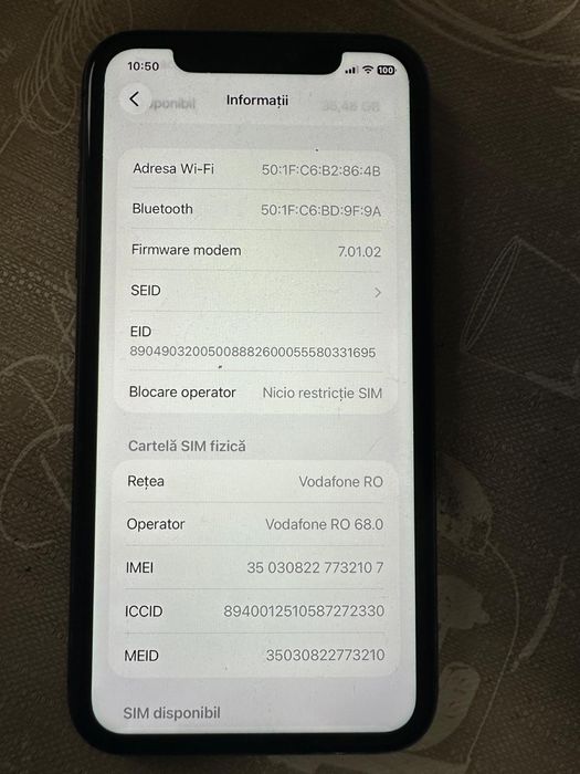 Iph 11 ,64 gb liber retea