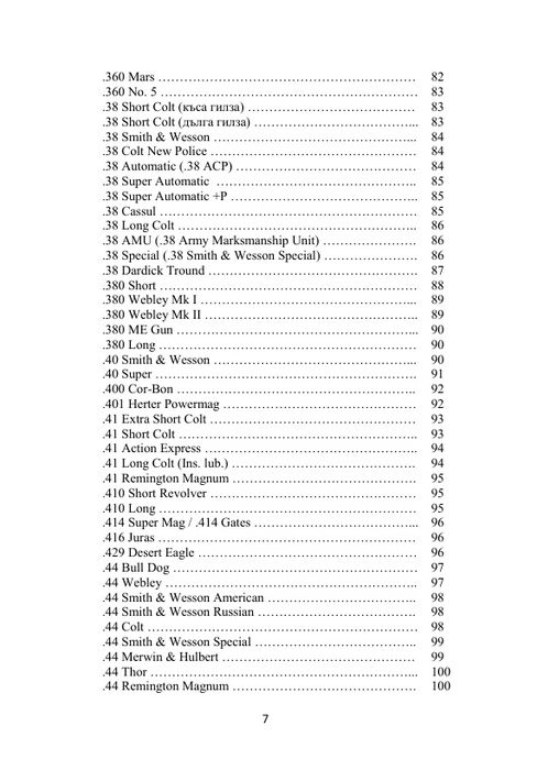 Енциклопедия Боеприпаси за револвери и пистолети