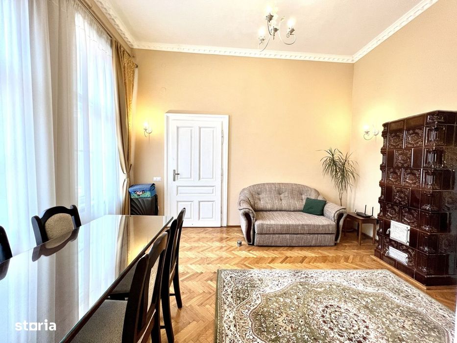Apartament ultracentral cu 2 camere de vanzare in Sibiu – etaj 1 - LUX
