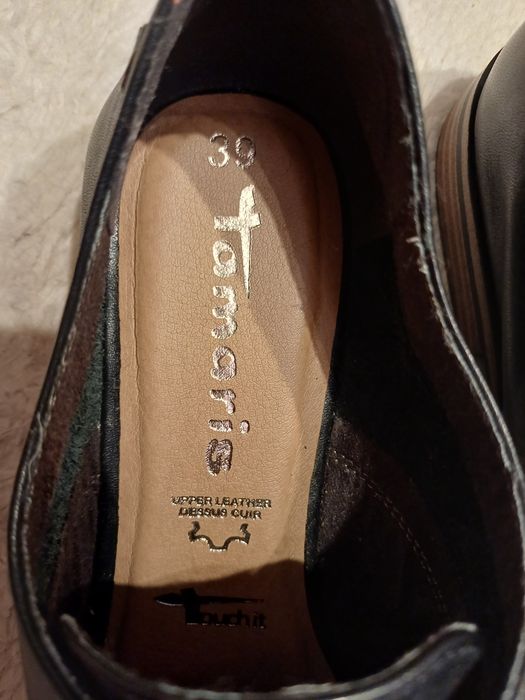 Pantofi piele naturala Tamaris 39