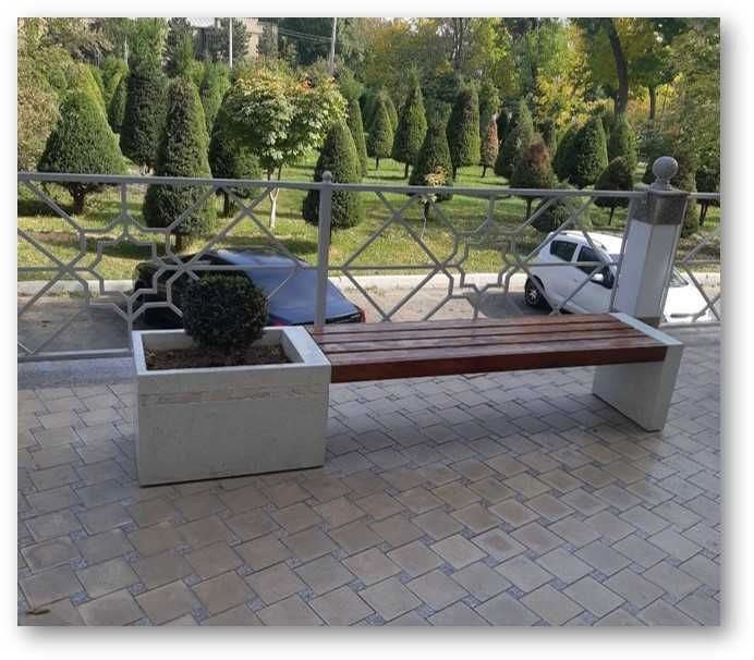 Skameyka, urna, gul tuvak, latok, bekat / Скамейка ва урна Aрзон!