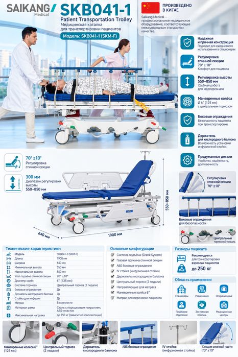каталка медицинская