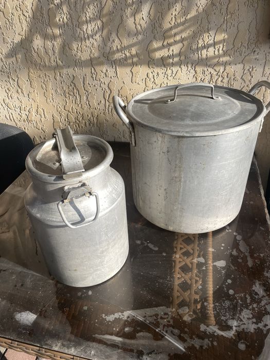 Алюминиевая кастрюля + бидон