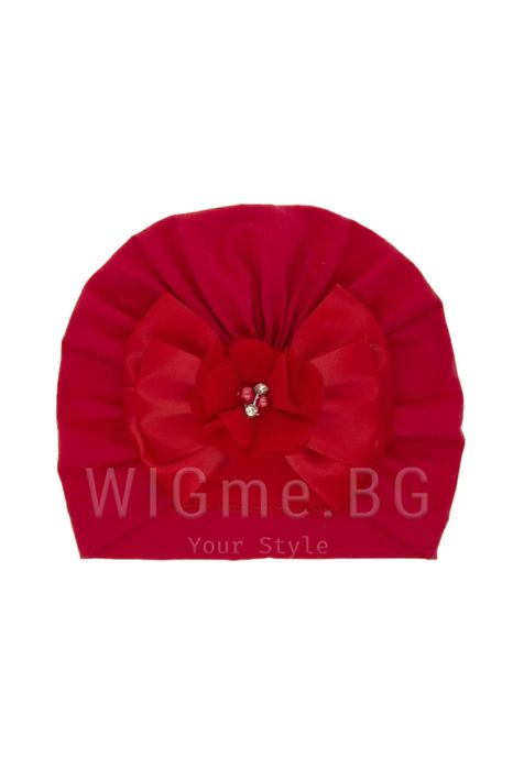 Бебешки тюрбан с панделка и цвете