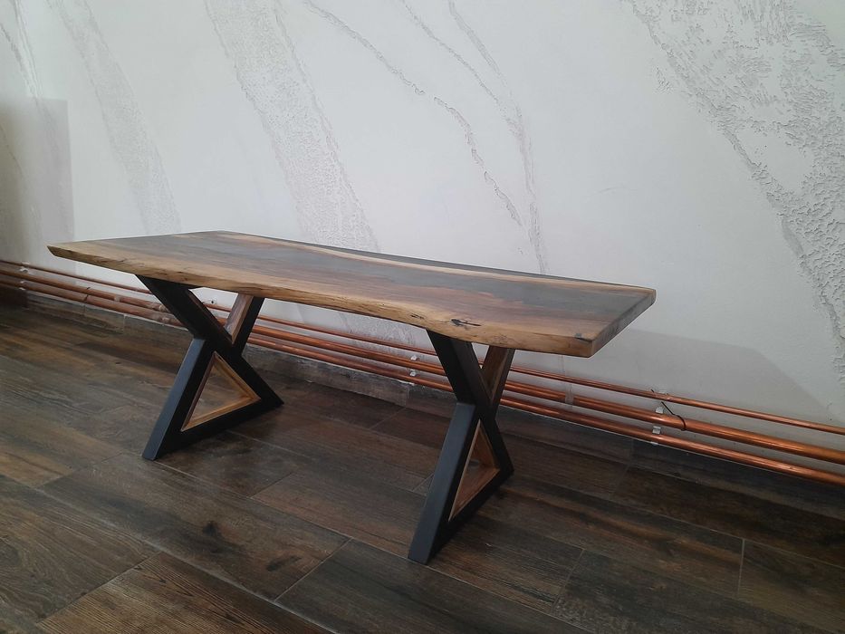 Blat  cafea nuc cu rășină epoxidică 120x50x3,5 la pretul de 2000 lei .