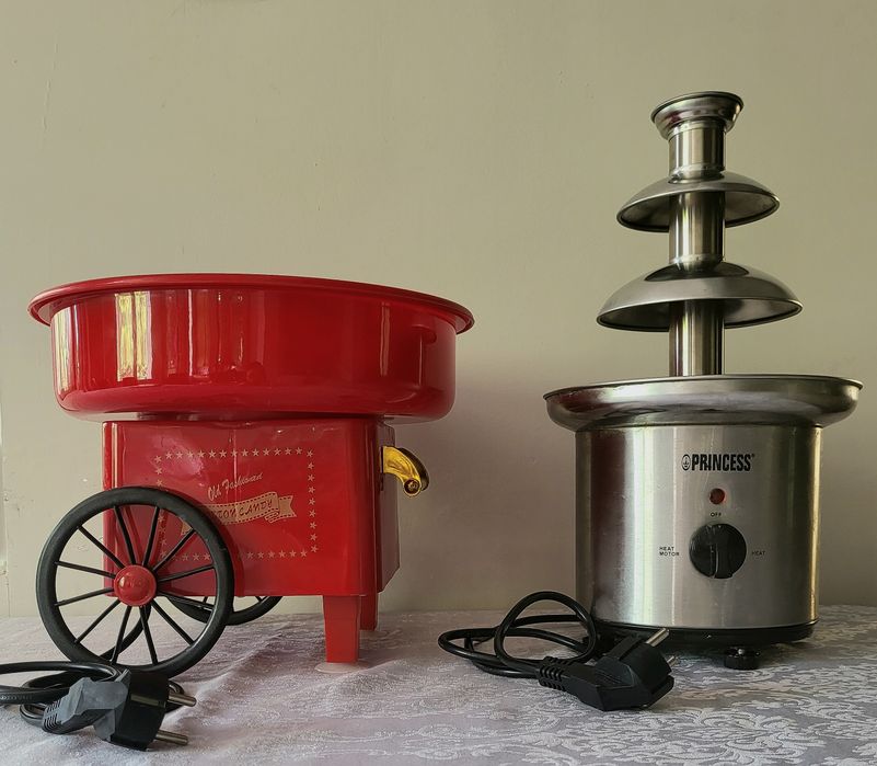 Ретро Машина за Захарен Памук и Шоколадов Фонтан ПОД НАЕМ