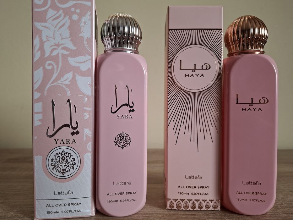 2бр Lattafa Yara & Haya спрей, ОБЩА ЦЕНА 30лв