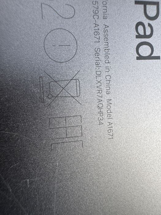 Apple  iPad Pro 12.9 inch  Model A1671