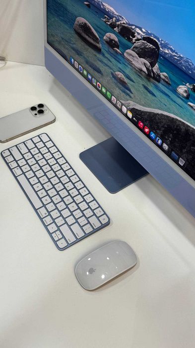 как новый iMac 24 m4 8CPU/ 16Gb / 8GPU/ 256Gb Blue