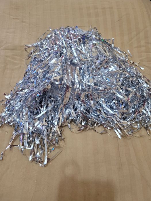 Парик из дождика для праздника