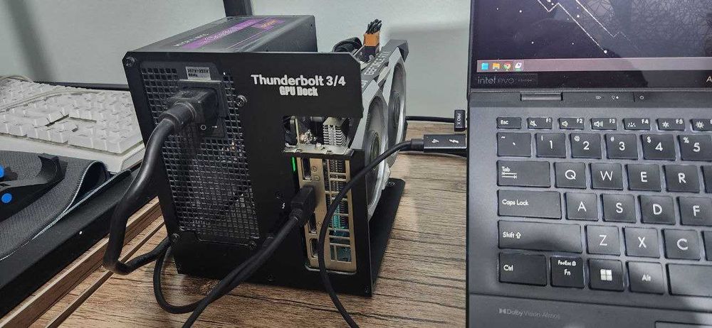 GPU док станция для ноутбуков с установленной Nvidia 2060RTX