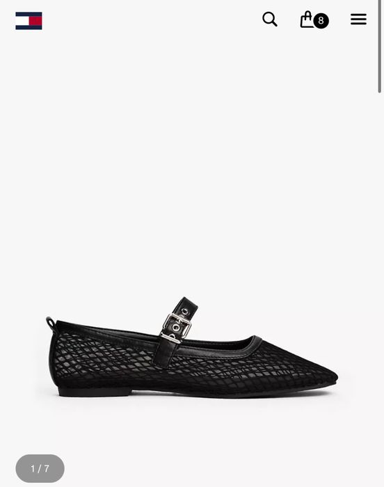 Оригинальная обувь Tommy Jeans Mesh Mary Jane Flat