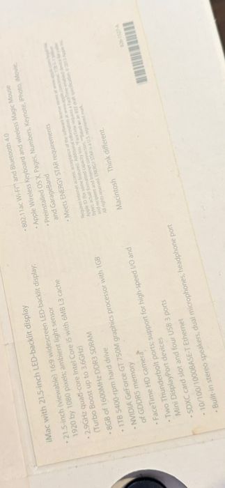 iMac  21 inch  компютър