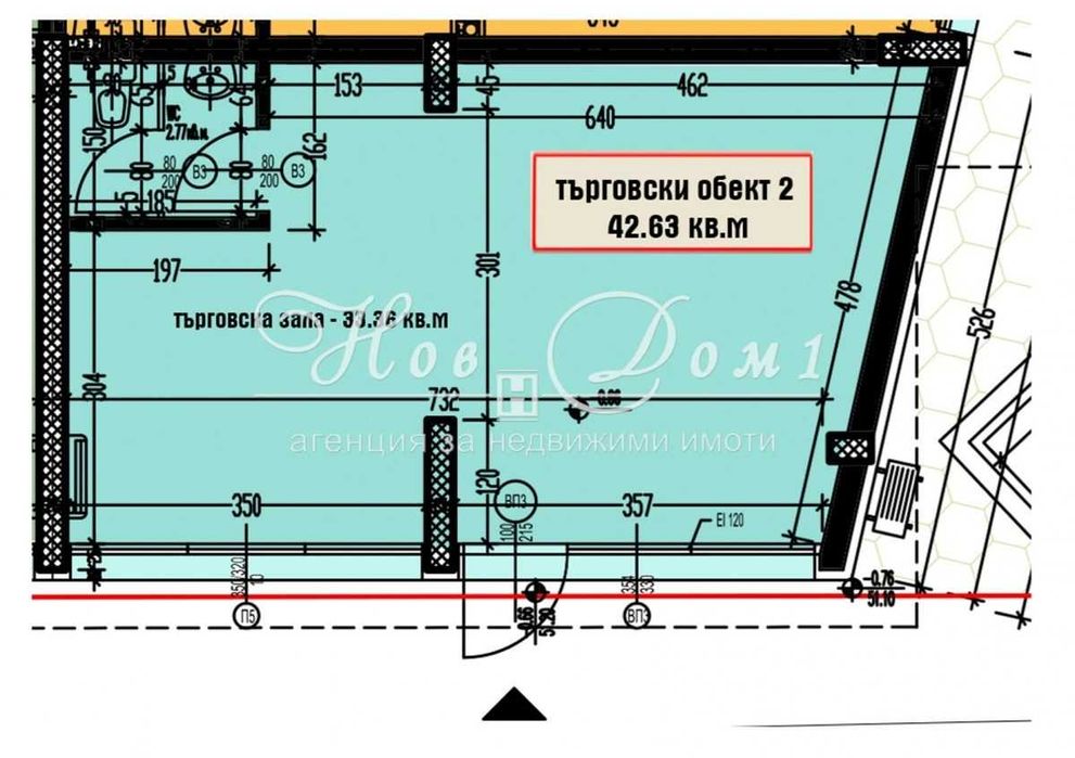 Продава се Магазин в Варна, Аспарухово - 43 кв.м за 1452 €/кв.м - Снимка #1