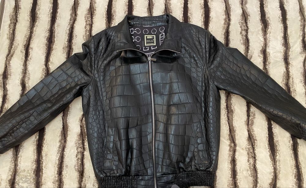 Куртка 100% крокодил ZILLI Франция оригинал