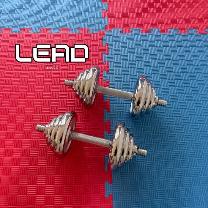 Gantel 20 kg Leadsport | Kuchli trenirovka uchun ideal