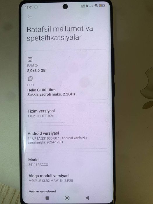 Redmi note 14 pro 256/8 sotiladi