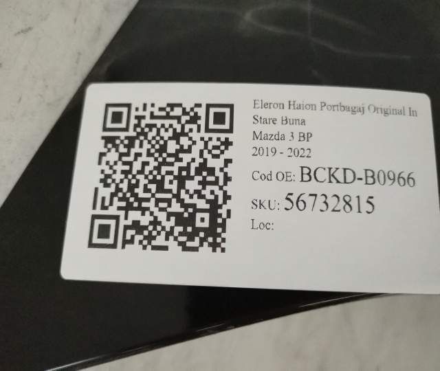 Eleron Haion Portbagaj Original In Stare Buna Mazda 3 BP 2019 2020 202