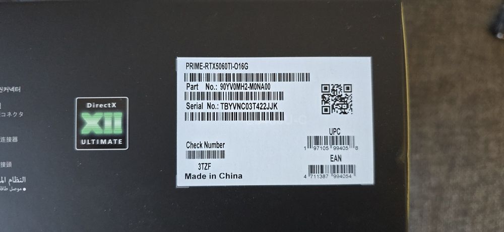 Placa video ASUS PRIME GeForce RTX 5060Ti OC 16GB GDDR7 128bit Garanti