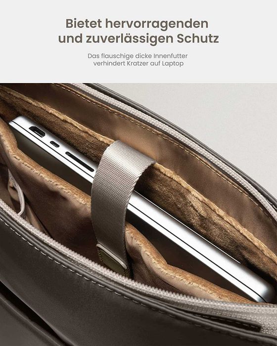 tomtoc раница за лаптоп, дамска 3-посочна чанта през рамо, раница