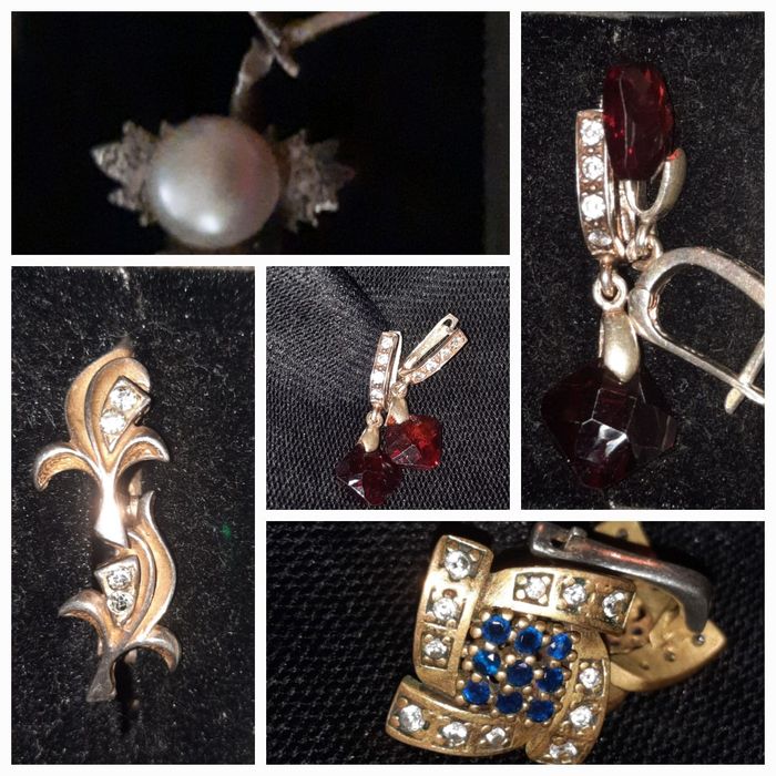 Серьги редкие Циркон 925 серебро.