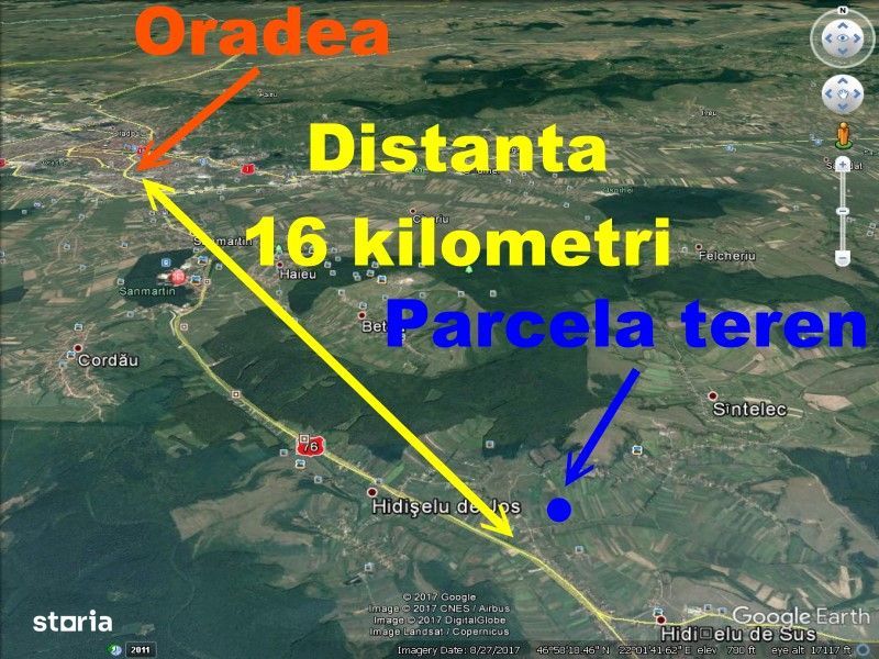 Teren de vanzare 2 900 mp sau 2 165mp pt casa de vacanta