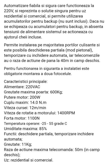 Montaj automatizări porți culisante,camere video,videointerfoane