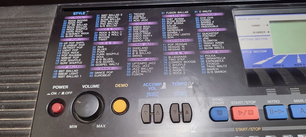 Orga Yamaha PSR 190