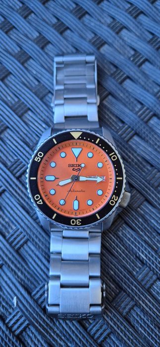 Seiko 5 sport orange