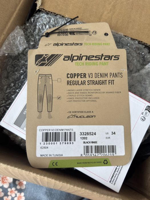 Pantaloni moto Alpinestars Copper V3 L34 W34