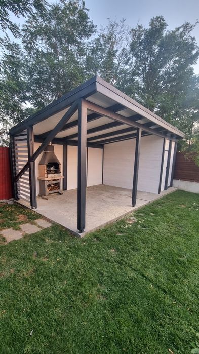 Foisor terasa pergola pavilion de lemn Bucuresti Ilfov montaj 4 ore