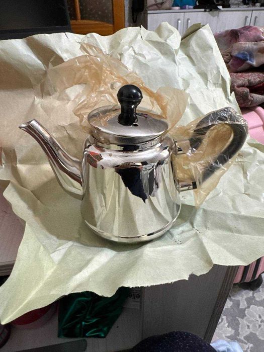 Чайник заварник никелированный