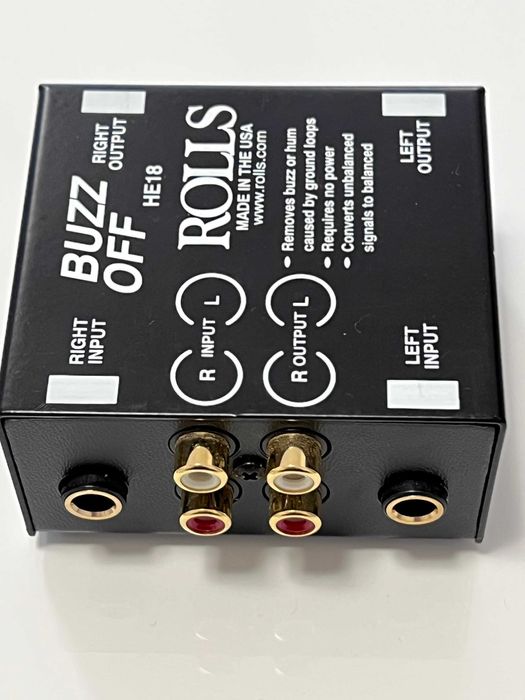 Rolls HE18 Buzz Off - Two-channel ground loops hum and buzz remover.