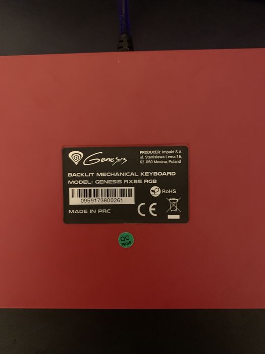 Tastaura mecanica Genesis RX85 RGB gaming