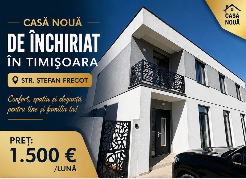 Închiriat vilă zona rezidențiala în Timișoara