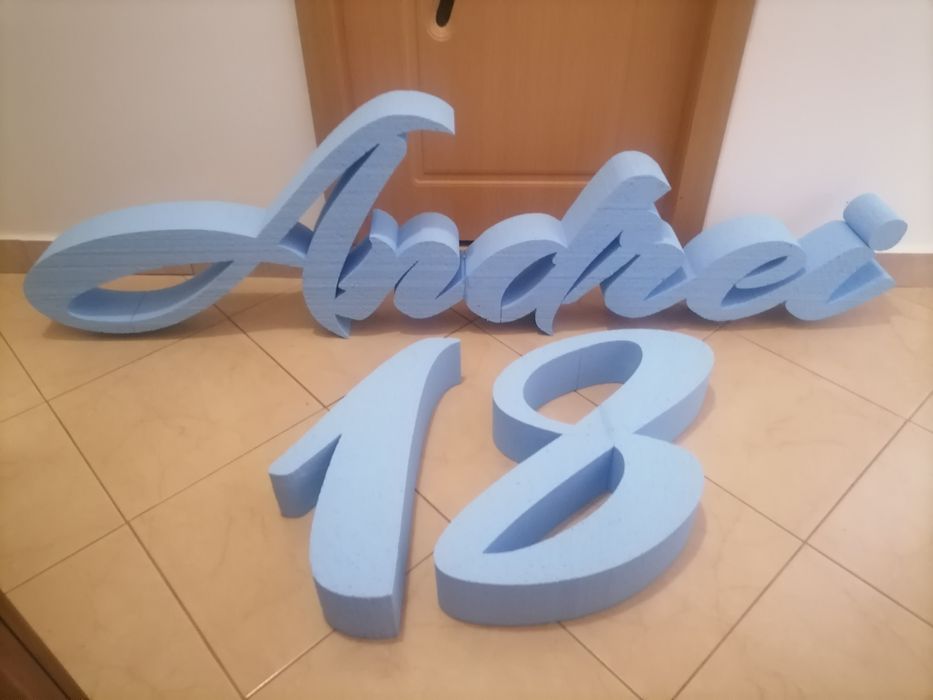 Decoratiuni nunti botez litere volunetrice