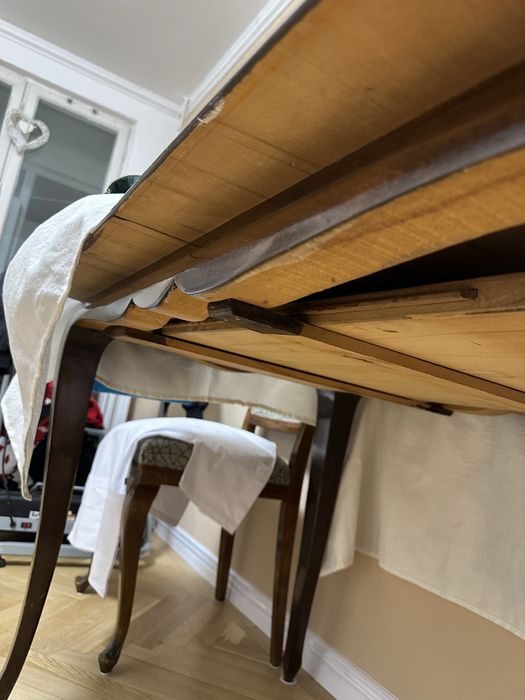 Set masa lemn masiv + scaune