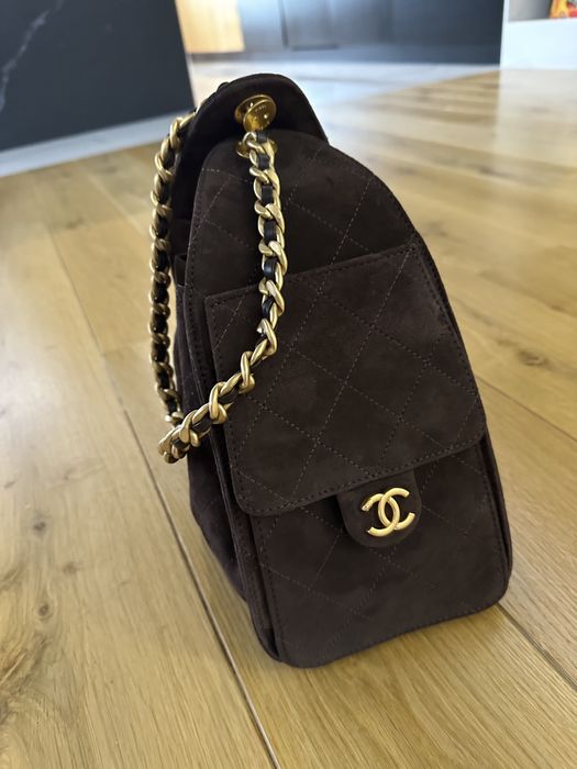 Кафява чанта chanel