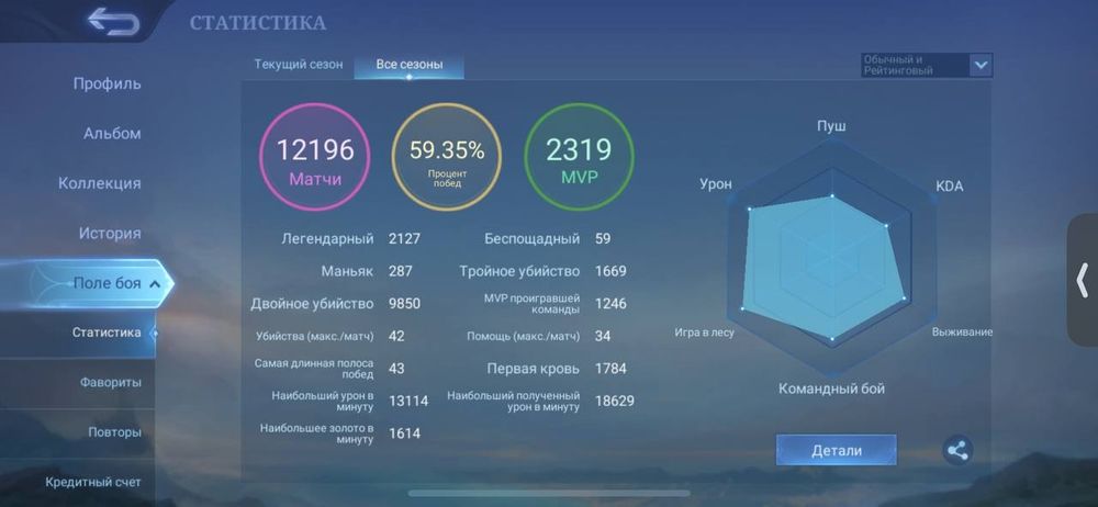 Мобайл легендс аккаунт