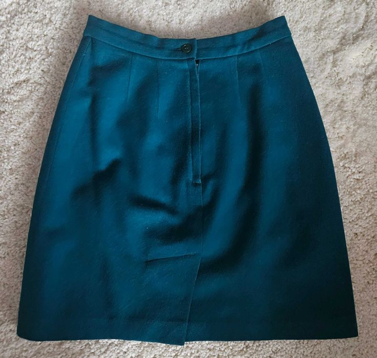 Tinuta de primăvară/toamnă de stofa, culoare turcoaz