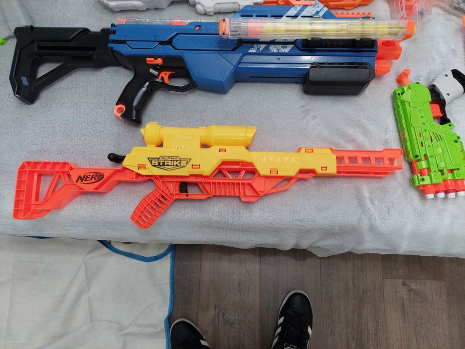 Детски пушки с топчета стрели и батерии, айрсофт nerf