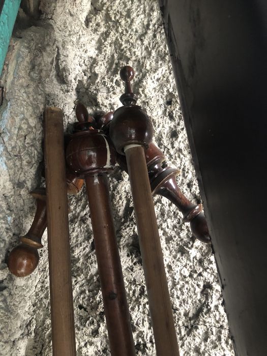 Гардины дерево 3 штуки бу