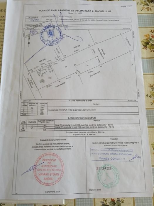 Vand casa Trifesti  județul Neamț